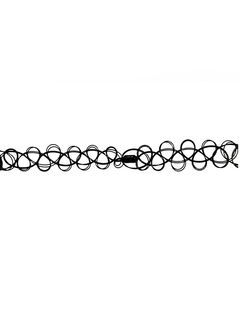 Black Tattoo Choker Necklace with Red Cherry Charm